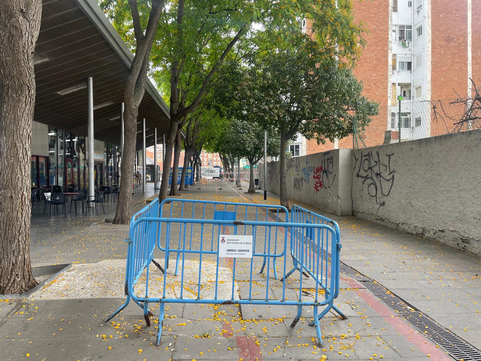 Imatge de la notícia: L’Ajuntament repararà el paviment del passeig de Rafael de Casanova davant l’estació dels FGC